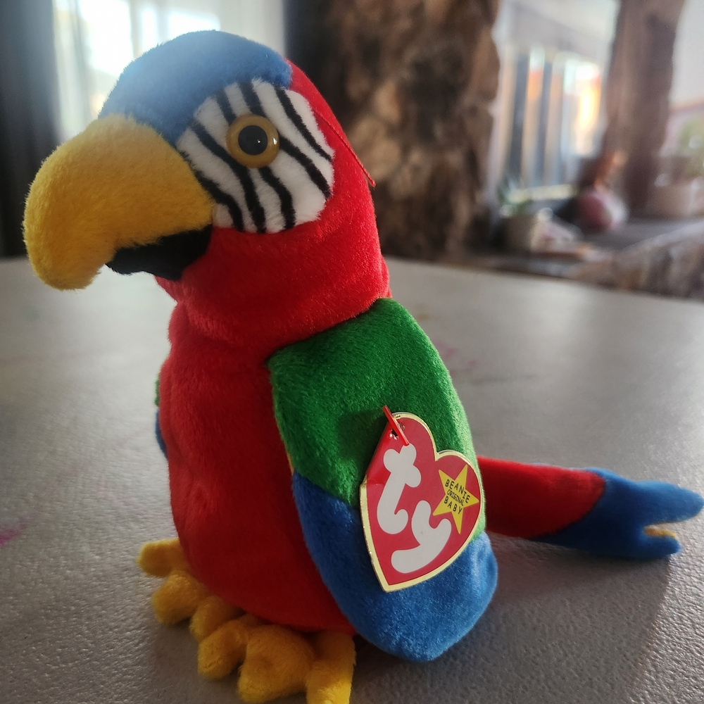 TY Colorful Parrot Plush Toy